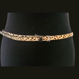 🐆Vintage 80s Cheetah Print Belt